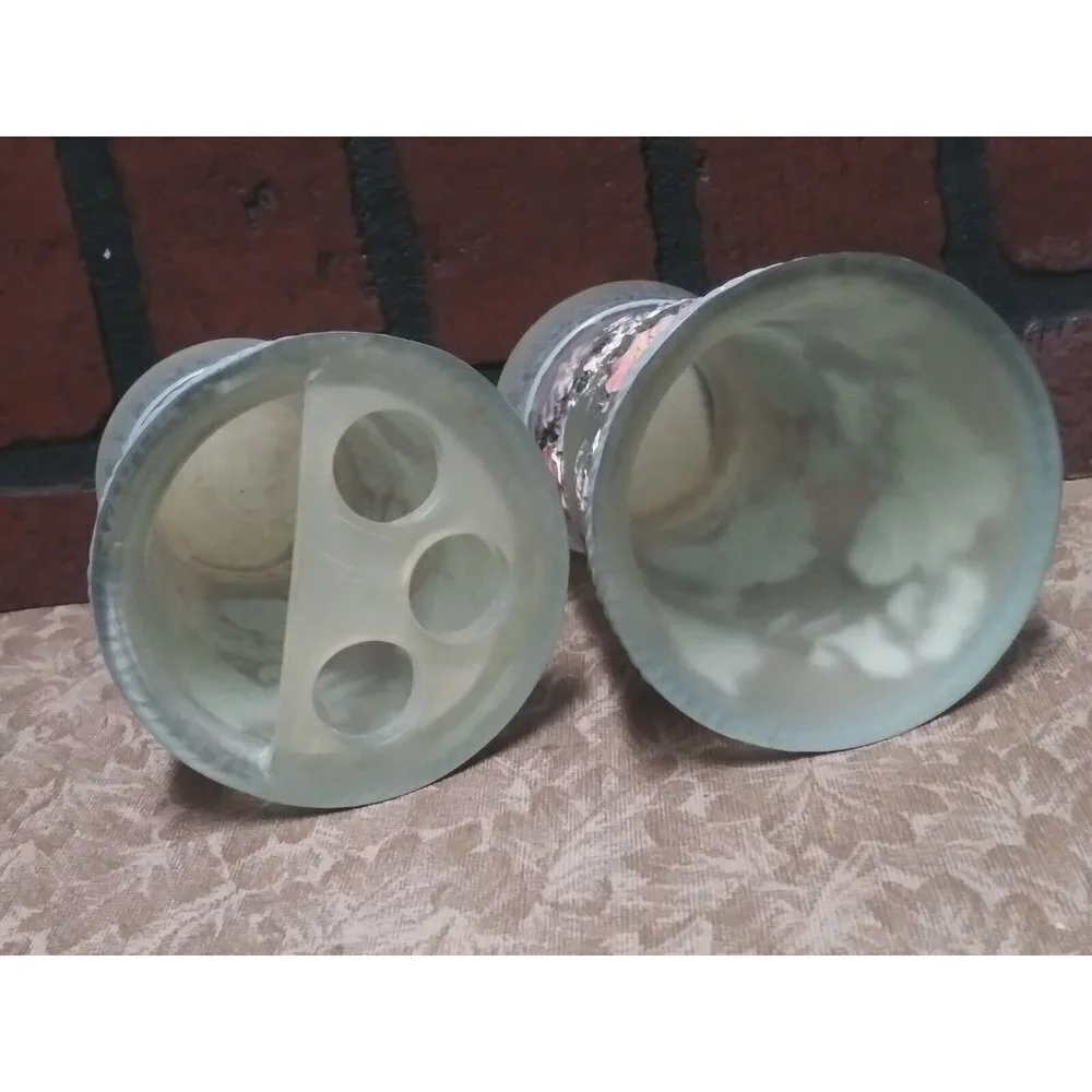 3-Pc Bathroom Set Morning Glory Resin Retd. Tumbler Toothbrush Holder Soap Dish